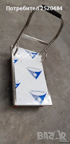 Платформена количка 90х55см от неръждаема стомана със здрава дръжка! ТОП Цена 389лв/198,89€с ДДС, снимка 6 - Друго търговско оборудване - 52035415