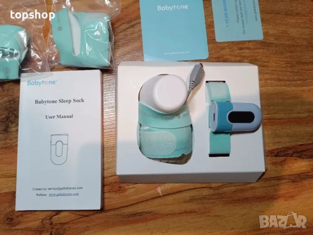 НОВ Чорап за наблюдение на бебе Babytone, проследяване на сърдечната честота, нивото на кислорода..., снимка 10 - Пелени, памперси - 50555757