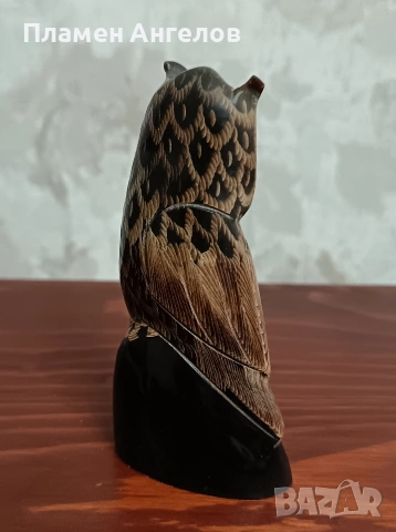 Винтидж фигурка от естествен рог, снимка 8 - Колекции - 53587488