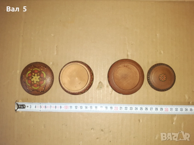 Стари красиви дървени солници , солница, снимка 4 - Антикварни и старинни предмети - 52839616