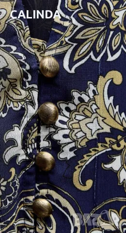 Зара/zara/ нова рокля с пейсли мотиви, снимка 5 - Рокли - 47791137