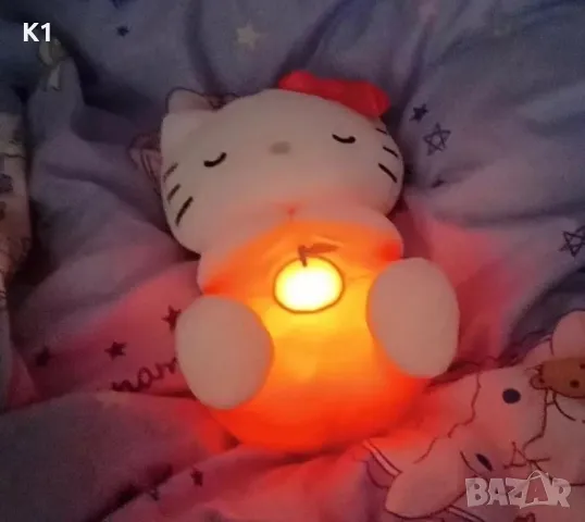 Плюшена дишаща играчка Кити/Видра/Зайче с музика и светлина, снимка 4 - Плюшени играчки - 49857867