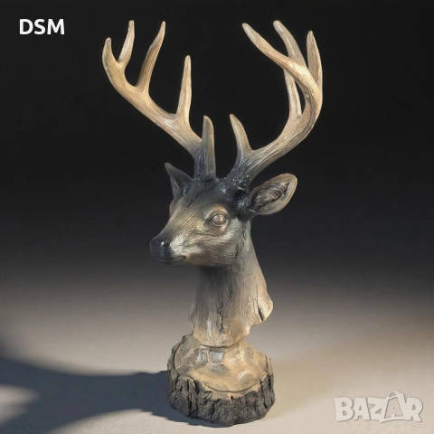 Нова Статуетка Елен - Трофей - Сувенир Еленче с Рога - 36см, снимка 2 - Статуетки - 51804530