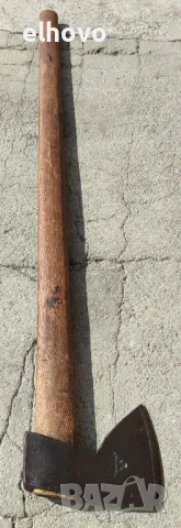 Стара брадва с дълга дръжка David Dominicus, снимка 2 - Антикварни и старинни предмети - 47603593