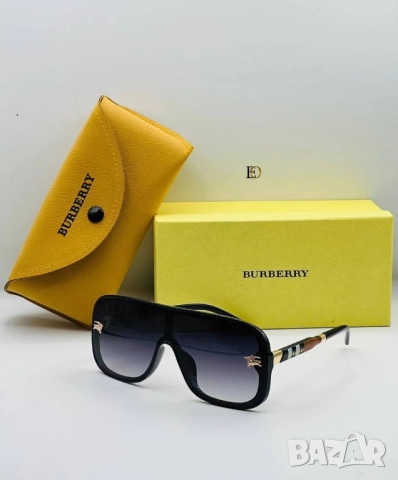 очила с черен обикновен калъф и ув защита prada burberry , снимка 7 - Слънчеви и диоптрични очила - 51459080