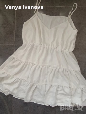 Tussah нежна бяла рокля