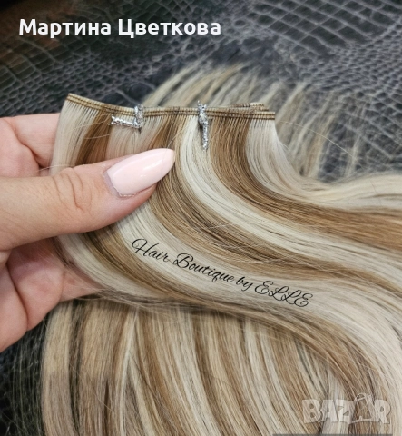 100% Естествена славянска коса + ПОДАРЪК , снимка 4 - Аксесоари за коса - 52536218