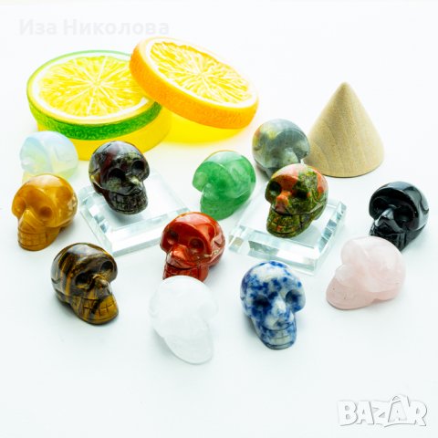 Череп от розов кварц, снимка 2 - Други - 39446312