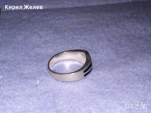 NIKE Марков ЕМАЙЛИРАН СРЕБЪРЕН АРТ ПРЪСТЕН СРЕБРО 925 АК - НАЙК ОРИГИНАЛЕН с МАРКИРОВКИ 34613, снимка 8 - Пръстени - 39470999