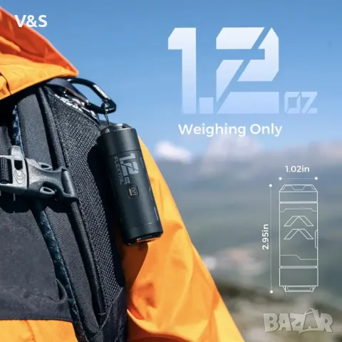 Преносима въздушна помпа Flextail Zero Pump, 650 mAh, FLEXTAIL ZERO BATTERY POWER PUMP, снимка 10 - Надуваеми легла - 48648253