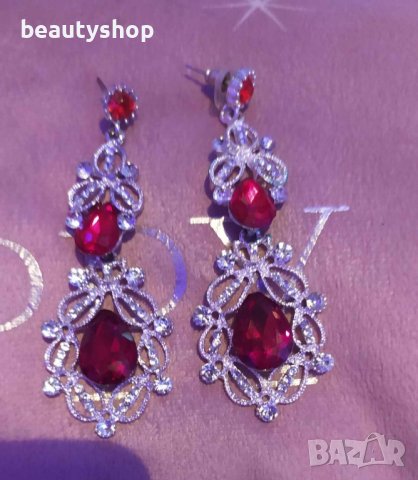 елегантни обеци налични в два цвята, снимка 5 - Обеци - 43331645