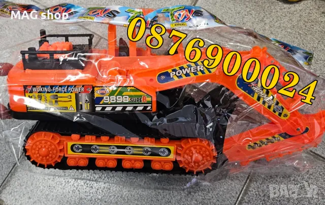 ПРОМО! Детски багер с вериги 2 РАЗМЕРА Детско багерче детска играчка , снимка 4 - Коли, камиони, мотори, писти - 48137687