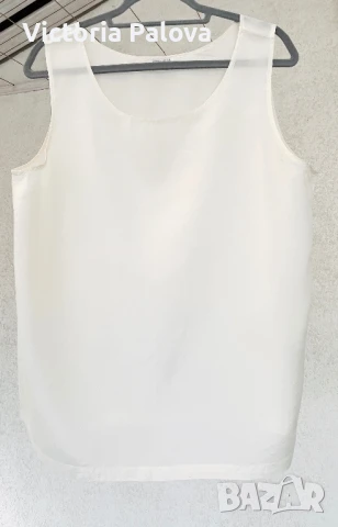 Скъпа марка  топ ANNA CARINA 100% коприна, снимка 10 - Корсети, бюстиета, топове - 50675201