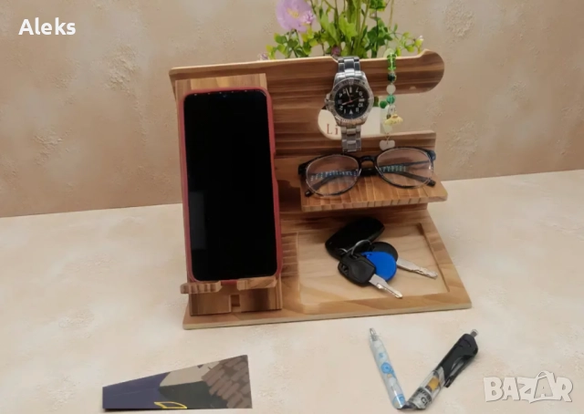 Стойка за зареждане на телефон и организатор, снимка 1