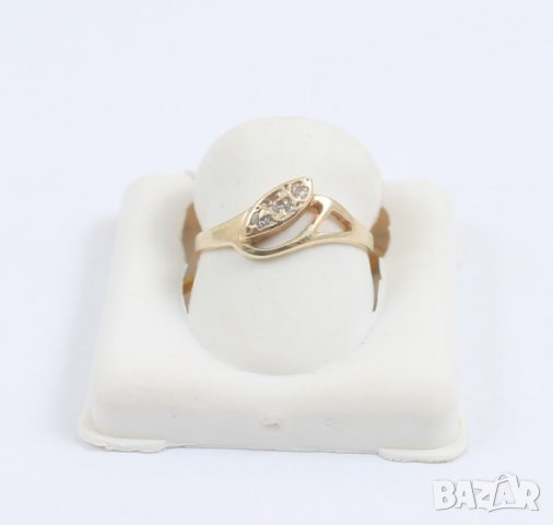 нов златен пръстен 48775-3, снимка 1 - Пръстени - 39599764
