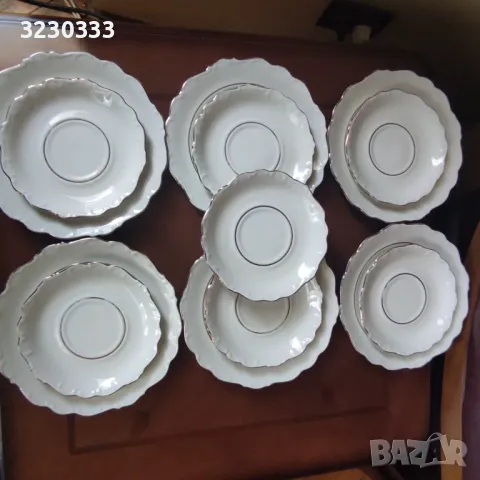 Порцеланови чинии плитки за торта/салата