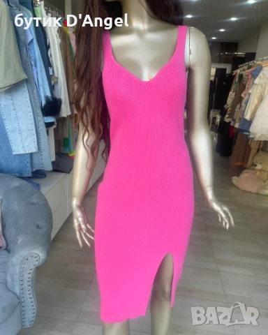 Рокля от стегнат рипс 5 цвята 