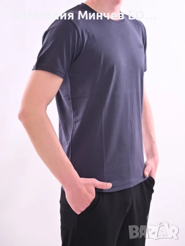 Български Мъжки Летен Спортен Комплект Тениска + Къси Панталони № 1200-1, снимка 2 - Спортни дрехи, екипи - 51897169