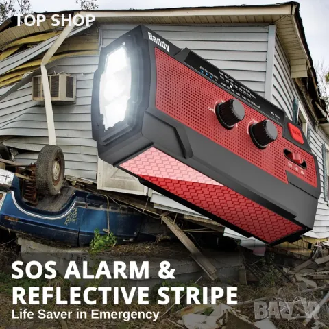 SW3 РАДИО ЗА ОЦЕЛЯВАНЕ ПРИ СПЕШНИ СЛУЧАИ | 5000MAH | РЪЧНА МАНИВЕЛА, снимка 3 - Друга електроника - 48777215