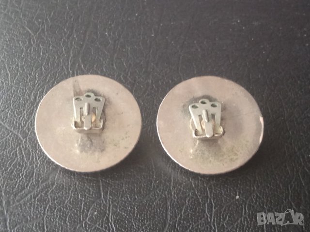 Обеци пепел от рози  vintage стил с клипс, снимка 2 - Обеци - 43119146