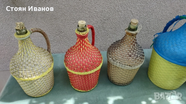 Стари стъклени дамаджани от 3 до 10 литра