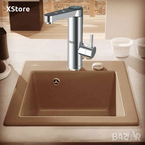 Нагревател за вода, за плот, 3300W, c дисплей, Инокс, снимка 4 - Смесители - 52588668