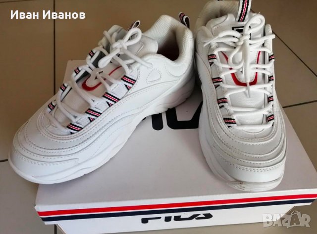 сникърси /маратонки   Fila Ray Branco Mid Leather  номер 38, снимка 2 - Маратонки - 33383816
