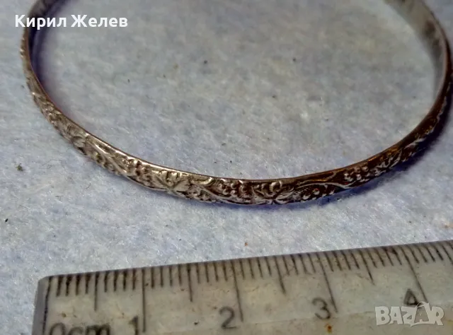 РАЗКОШНА СТАРИННА ФЛОРАЛНО ОРНАМЕНТИРАНА АР НУВО СРЕБЪРНА ГРИВНА СРЕБРО ВИСОКА ПРОБА 48408, снимка 12 - Антикварни и старинни предмети - 48493550