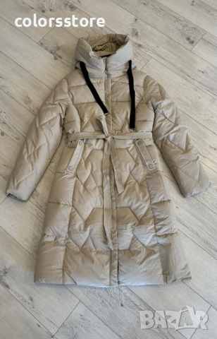 Дамско зимно яке-бежаво/IM43k, снимка 2 - Якета - 51588710