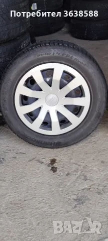 железни джанти с зимни гуми 185 65 15 и 16 оригинални тасове 5х112 за audi volkswagen SKODA