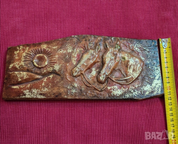 Авторска картина, дърворезба върху стара дъска. , снимка 10 - Картини - 53205259