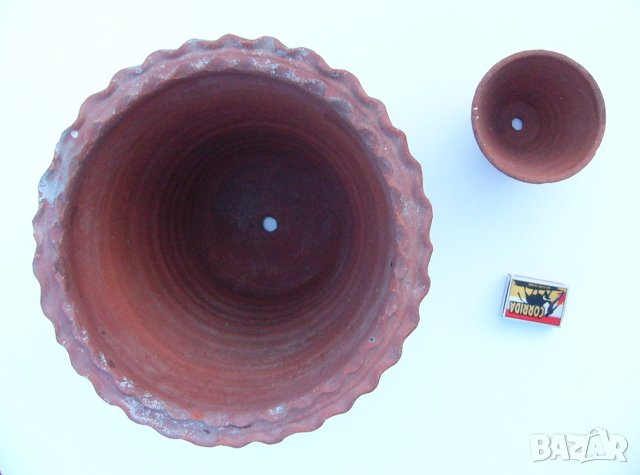 К-т Български глинени Саксии САКСИЯ КАШПА керамични Кашпи порцелан за Цветя Храсти Дръвчета БАРТЕР, снимка 4 - Саксии и кашпи - 43920049