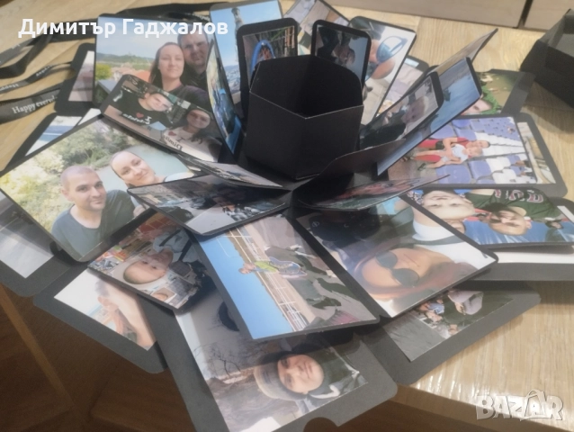 Експлодираща кутия със снимки, снимка 3 - Подаръци за мъже - 51645457