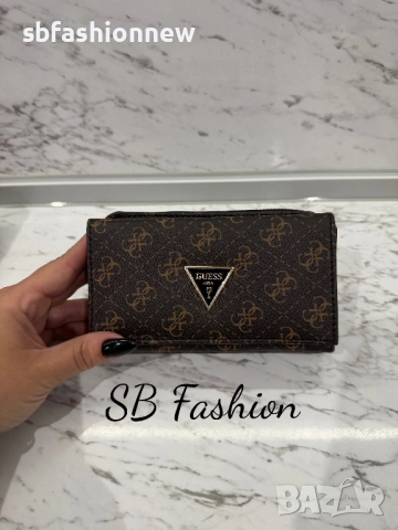 Guess кафяво портмоне, снимка 3 - Портфейли, портмонета - 52820767