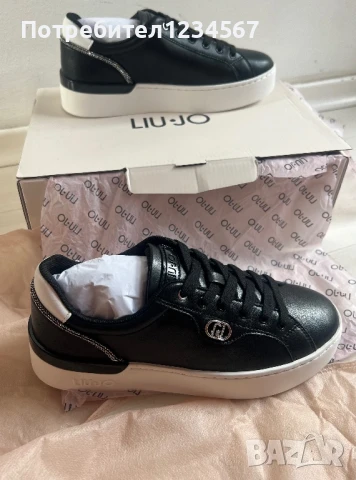 НОВИ уникални маратонки от естествена кожа LIU JO с цирконии, снимка 14 - Маратонки - 51378692