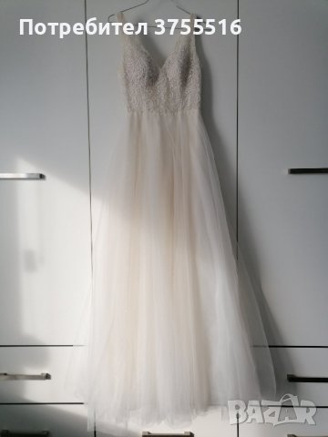 Дизайнерска сватбена рокля, снимка 9 - Рокли - 43824075