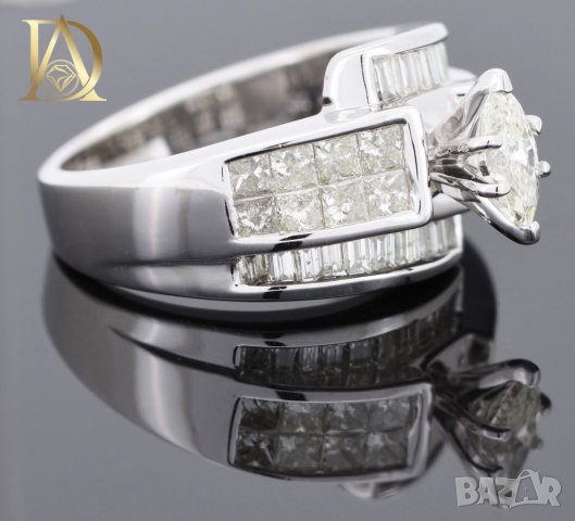 Нов Златен Пръстен с 2.12кт Естествени Диаманти, снимка 6 - Пръстени - 42935869