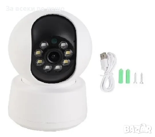 ✨Камера 360° WiFi охранителна, с 2MP, 2-посочно аудио и нощен цвят – Идеалният бебефон за вашия дом, снимка 1
