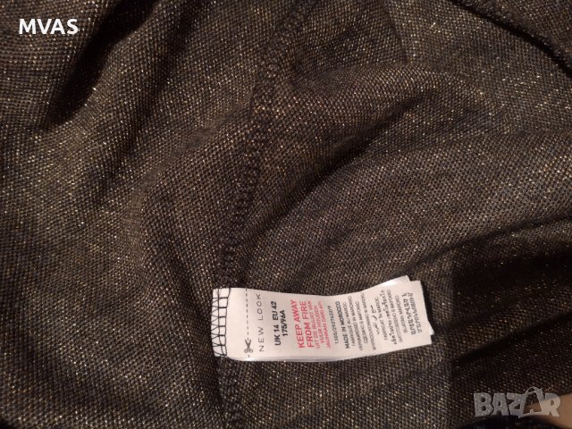 Рокля графитено сива с рози M-L размер, снимка 5 - Рокли - 38346748