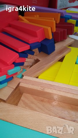 Креативен строител 100 бр. с дървени пластини от масивно дърво City Blocks, снимка 11 - Образователни игри - 36816217