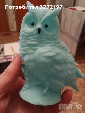 LED 3d нощна лампа бухал, винил,светлина различни цветове, снимка 12 - Настолни лампи - 43701844