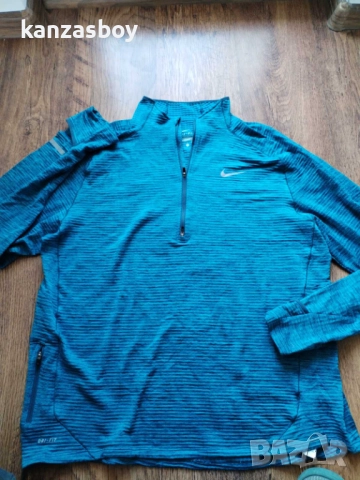 Nike Maillot Element Sphere 1/2 Zip - мъжка термо блуза КАТО НОВА ХЛ, снимка 8 - Блузи - 52828785