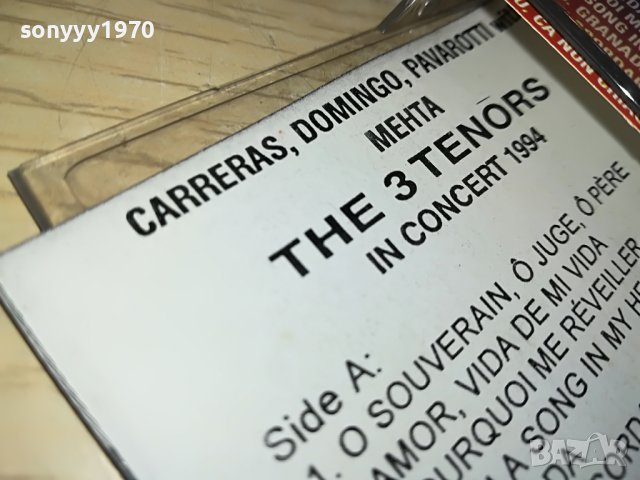 THE 3 TENORS-КАСЕТА 1205231640, снимка 9 - Аудио касети - 40680478