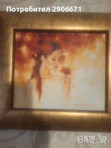 Картина масло,Александрина Караджова,"Акриста", снимка 2 - Картини - 53491940