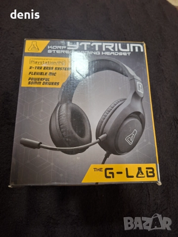 Слушалки за компютър G-Lab Korp, съвместим компютър, PS4, Xboxone, черни, снимка 4 - Аксесоари - 52416736