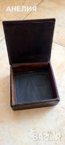 Кутия кожа ретро , снимка 4 - Антикварни и старинни предмети - 37185475