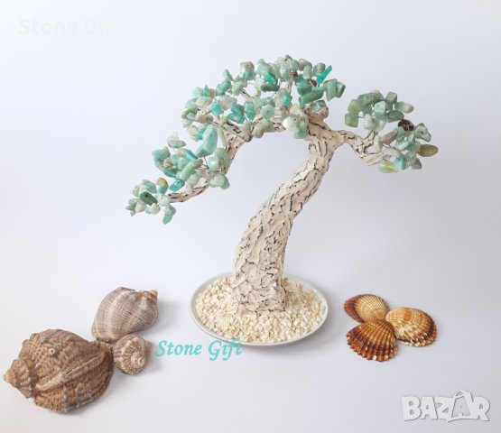 Дръвче Амазонит, Подарък Коледа, Подарък за 18 Рожден ден, 30 Годишнина, Подарък Приятели, снимка 5 - Декорация за дома - 32985239