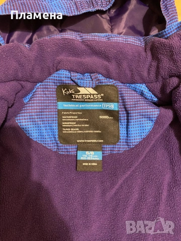 Trespass TP50 Екип за ски , яке, панталон и блуза за 5-6 год , 110-118 см, снимка 5 - Детски комплекти - 53076759