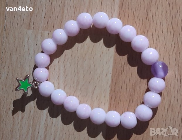 Естествени камъни ръчно изработени гривни, снимка 4 - Гривни - 36584305