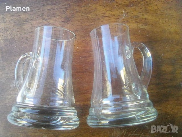 Две немски стъклени халби за бира по 300 милилитра, снимка 3 - Други ценни предмети - 39576878